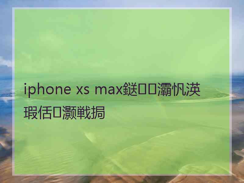 iphone xs max鎹㈠灞忛渶瑕佸灏戦挶