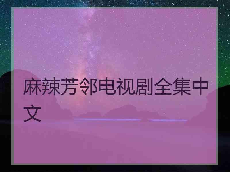 麻辣芳邻电视剧全集中文