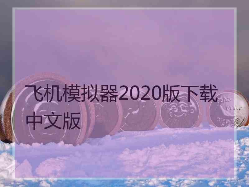 飞机模拟器2020版下载中文版