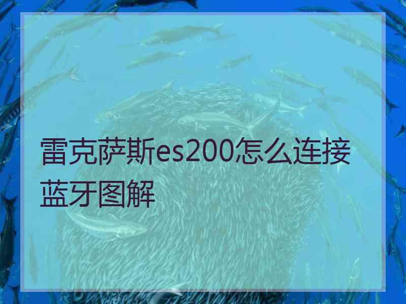 雷克萨斯es200怎么连接蓝牙图解