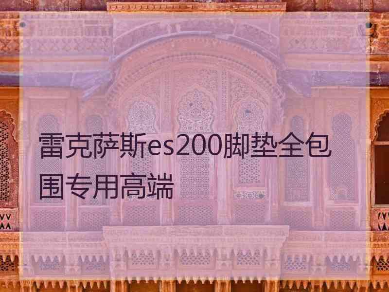 雷克萨斯es200脚垫全包围专用高端