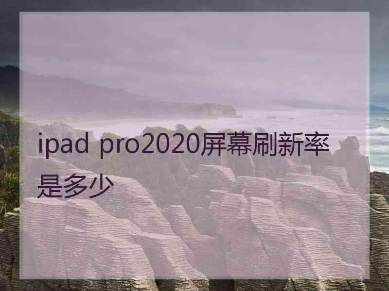 ipad pro2020屏幕刷新率是多少