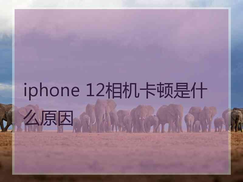 iphone 12相机卡顿是什么原因