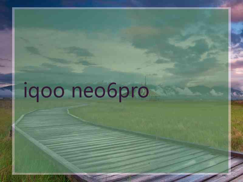 iqoo neo6pro