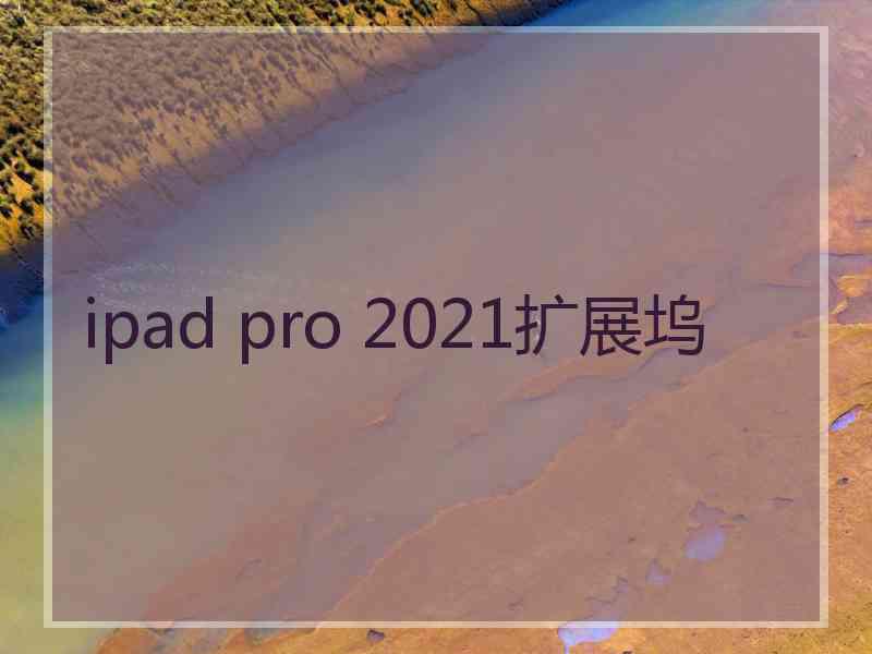 ipad pro 2021扩展坞