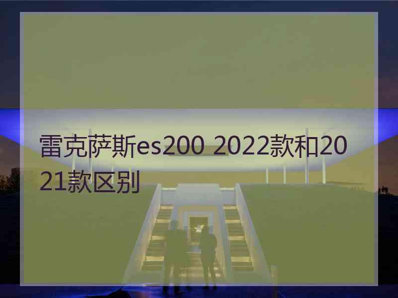 雷克萨斯es200 2022款和2021款区别