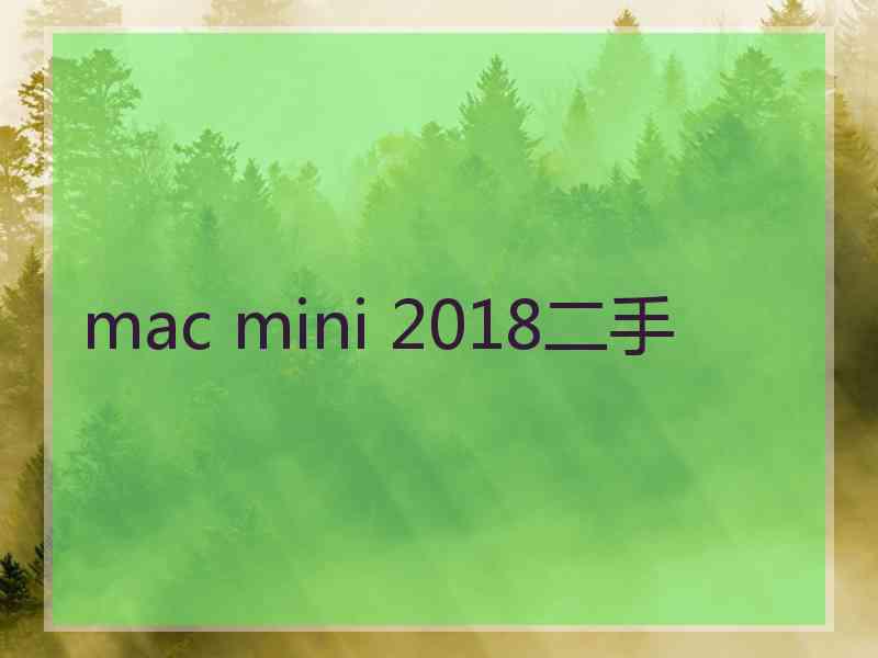 mac mini 2018二手