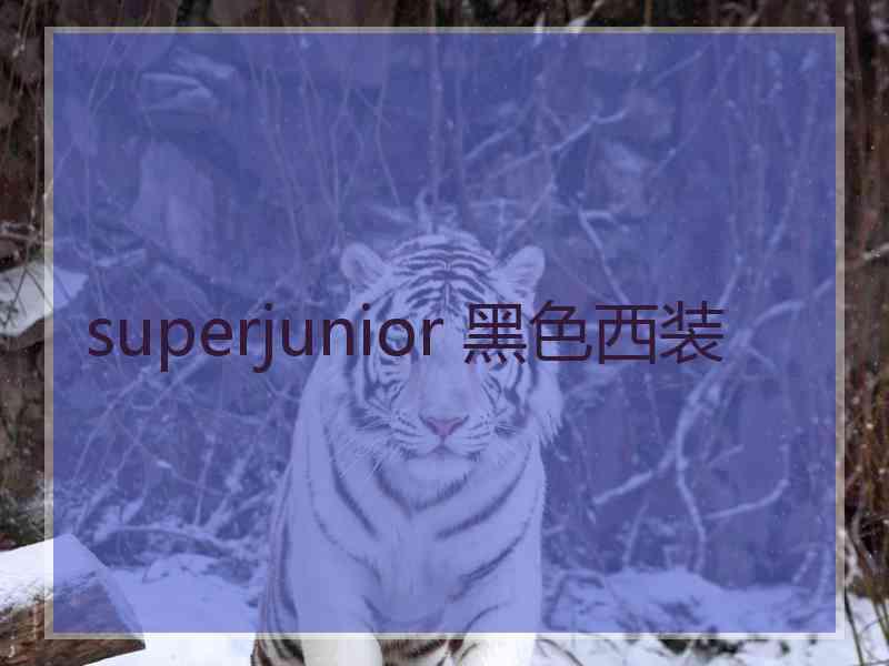 superjunior 黑色西装