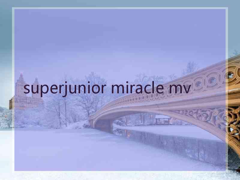 superjunior miracle mv