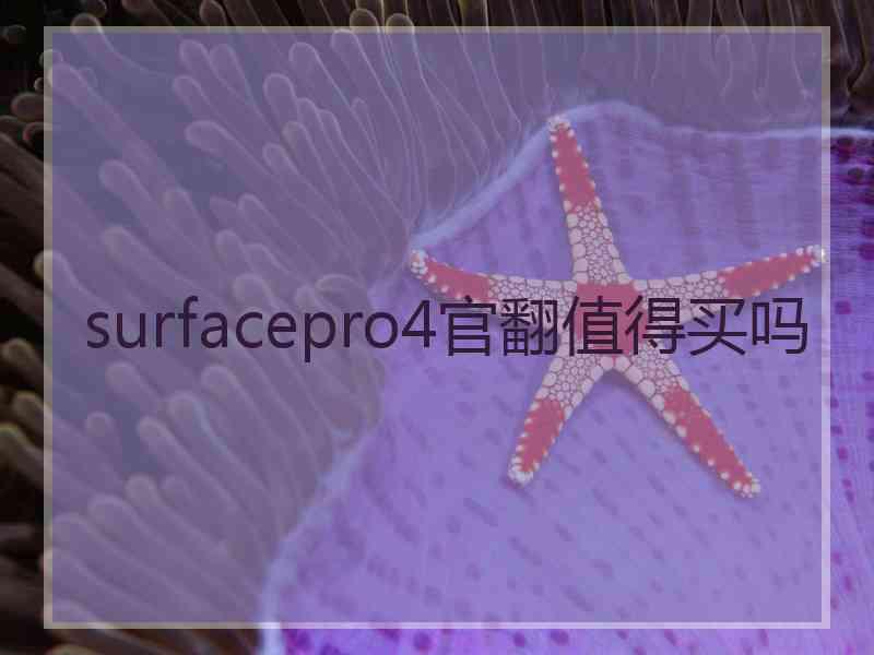 surfacepro4官翻值得买吗