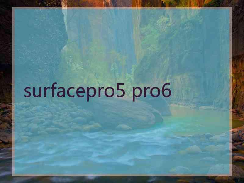 surfacepro5 pro6