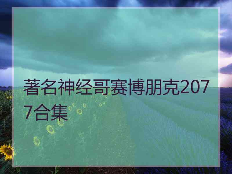 著名神经哥赛博朋克2077合集