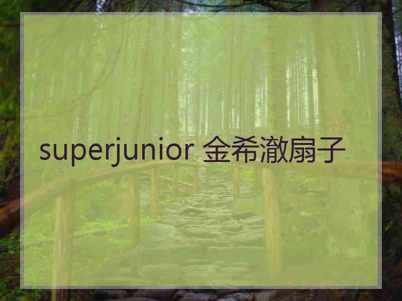 superjunior 金希澈扇子