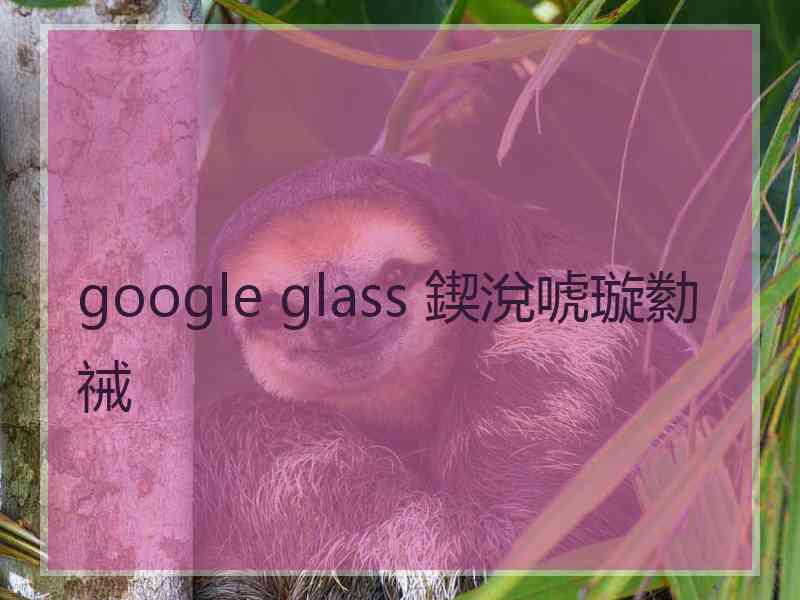 google glass 鍥涗唬璇勬祴