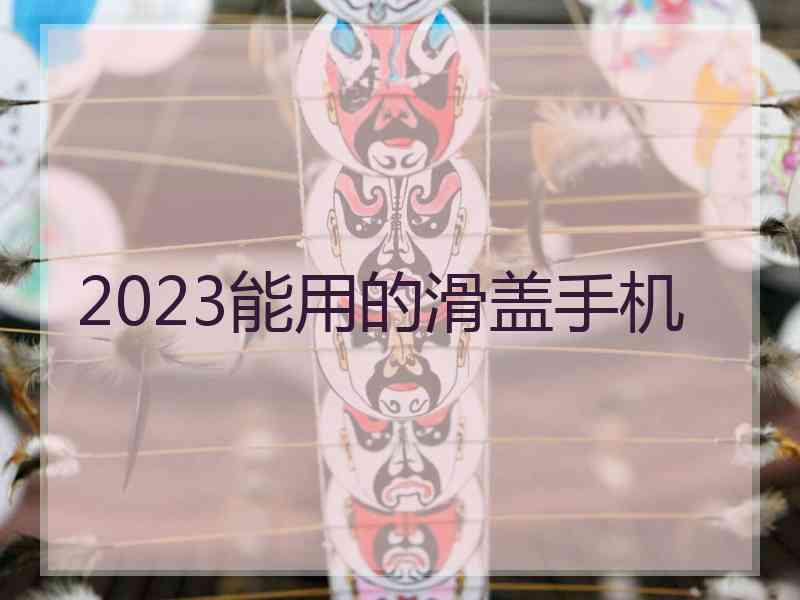 2023能用的滑盖手机