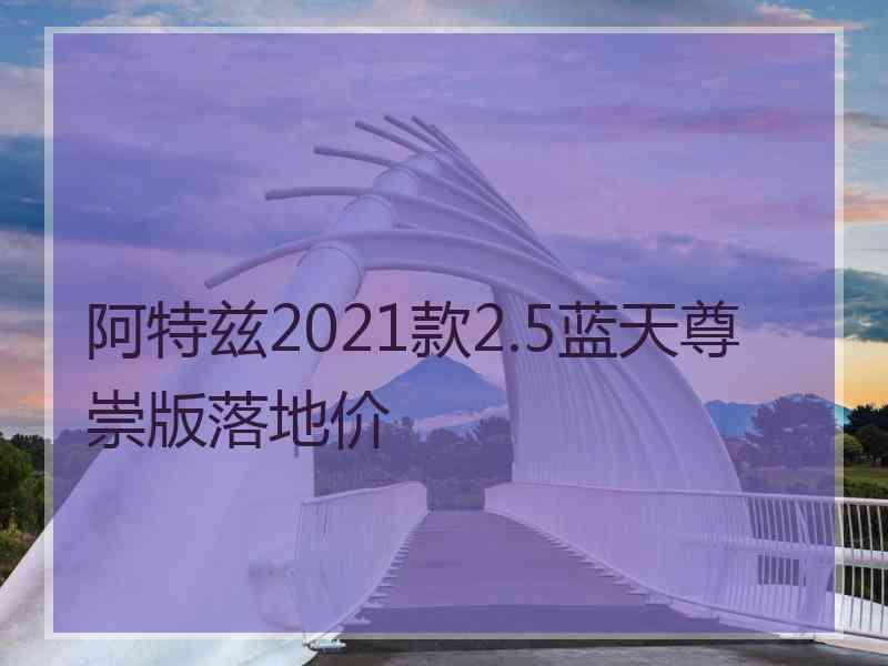 阿特兹2021款2.5蓝天尊崇版落地价