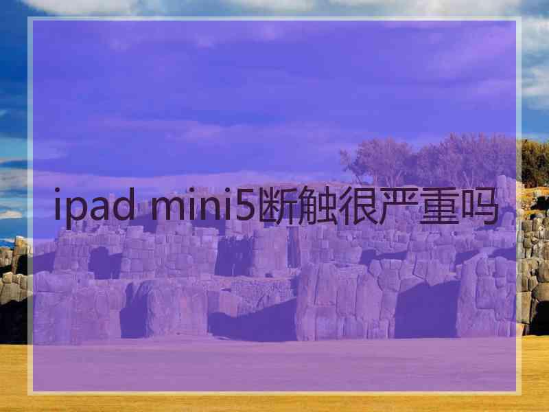 ipad mini5断触很严重吗