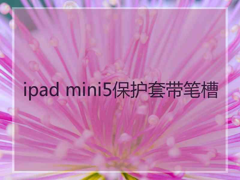 ipad mini5保护套带笔槽