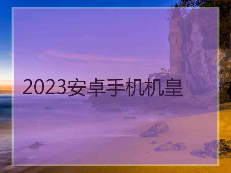 2023安卓手机机皇