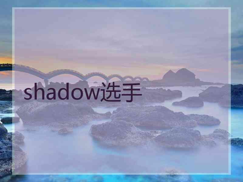 shadow选手