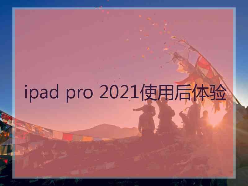 ipad pro 2021使用后体验