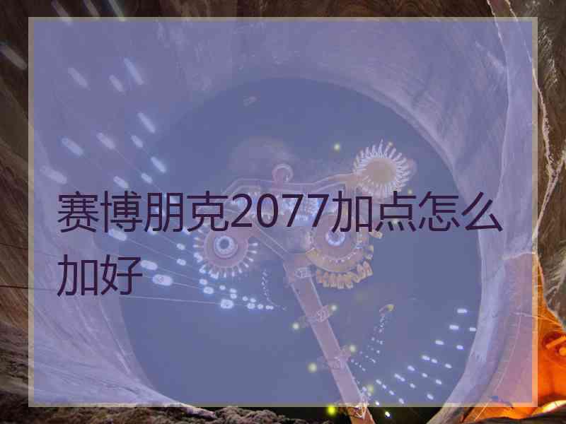 赛博朋克2077加点怎么加好