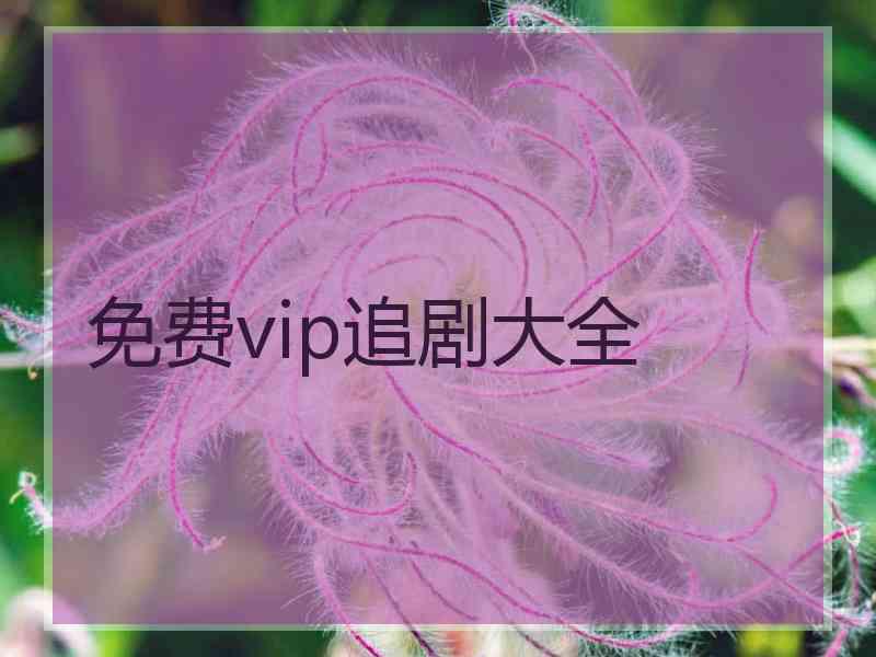 免费vip追剧大全