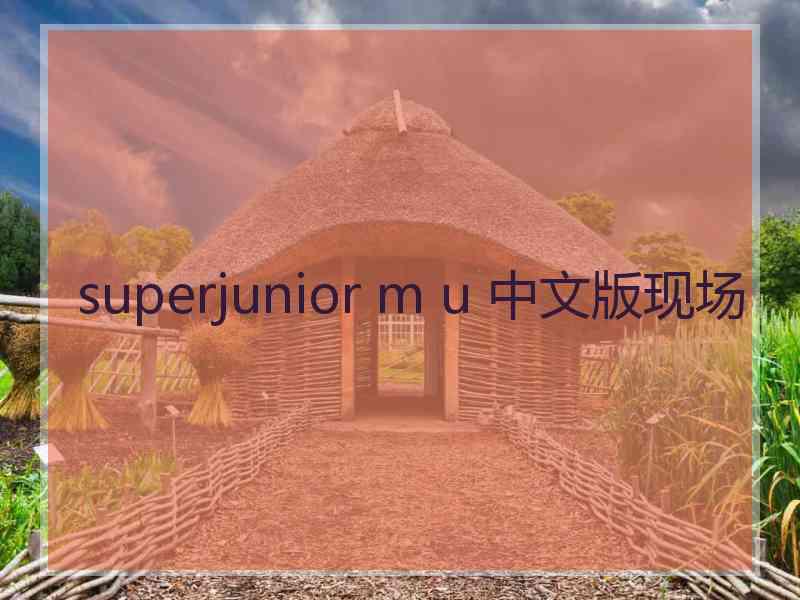 superjunior m u 中文版现场