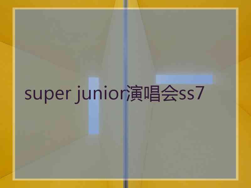 super junior演唱会ss7