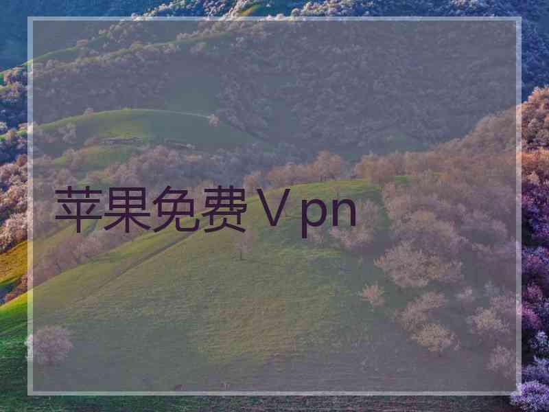 苹果免费Ⅴpn