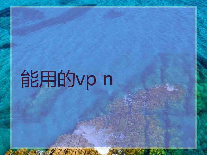 能用的vp n