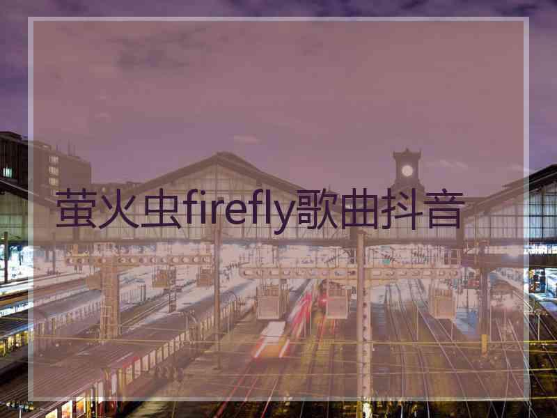 萤火虫firefly歌曲抖音