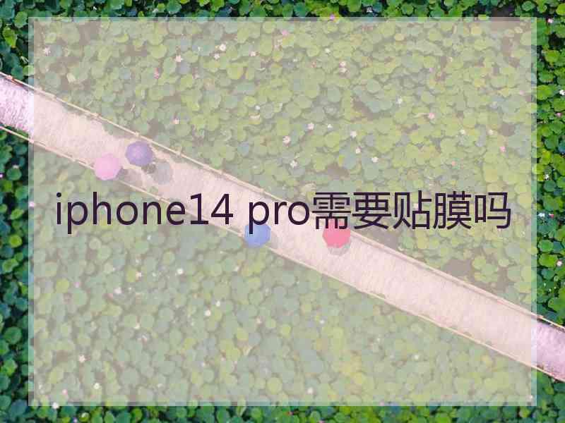 iphone14 pro需要贴膜吗