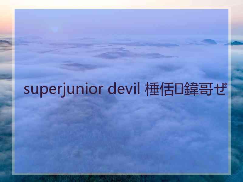 superjunior devil 棰佸鍏哥ぜ