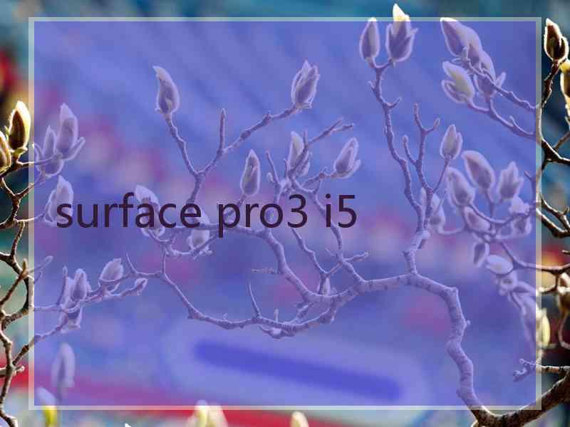 surface pro3 i5