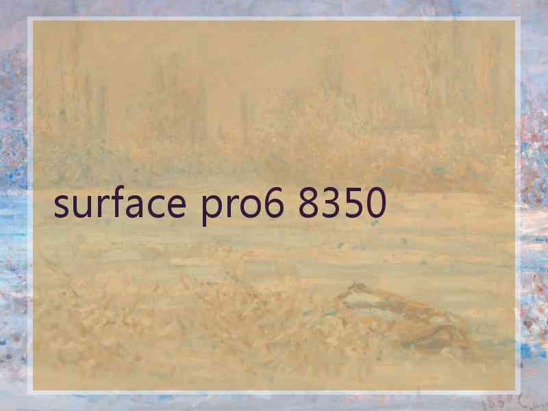 surface pro6 8350