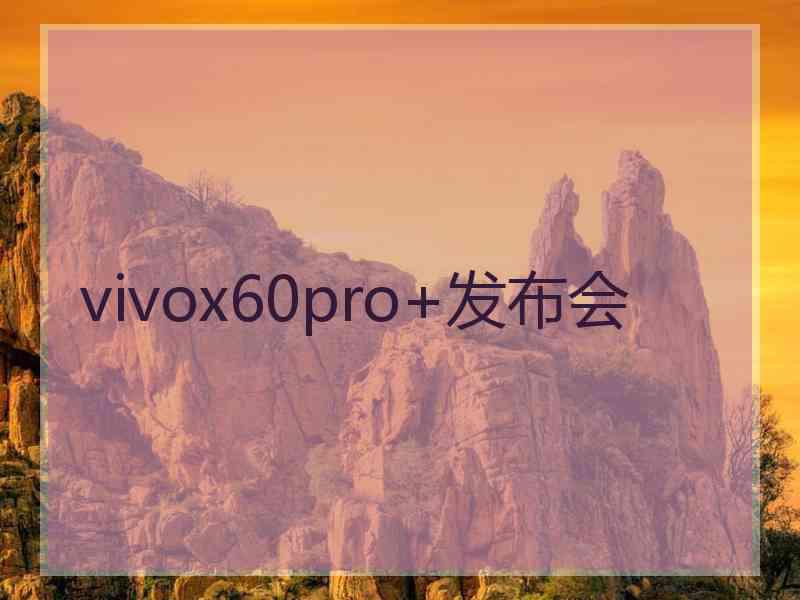 vivox60pro+发布会