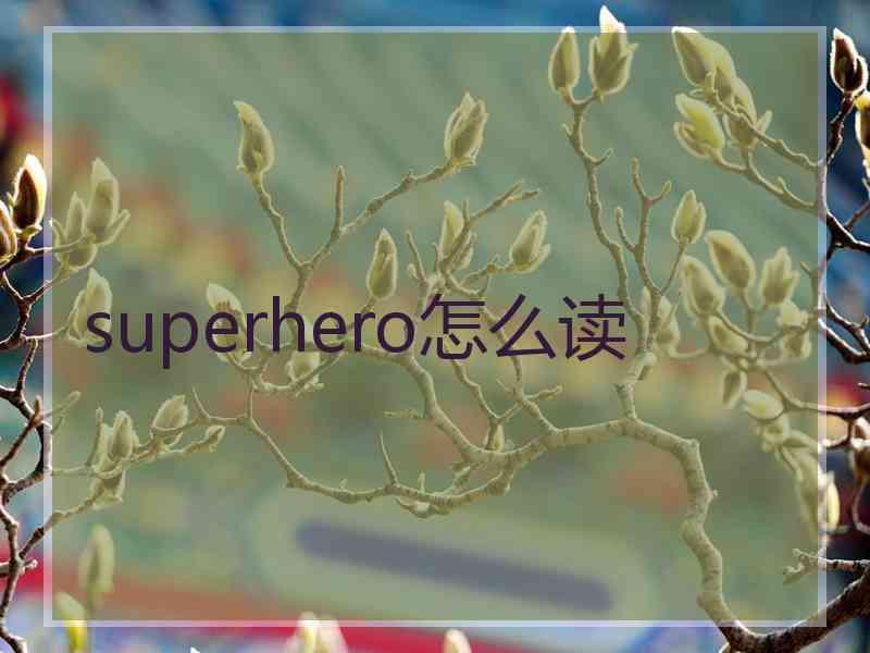 superhero怎么读