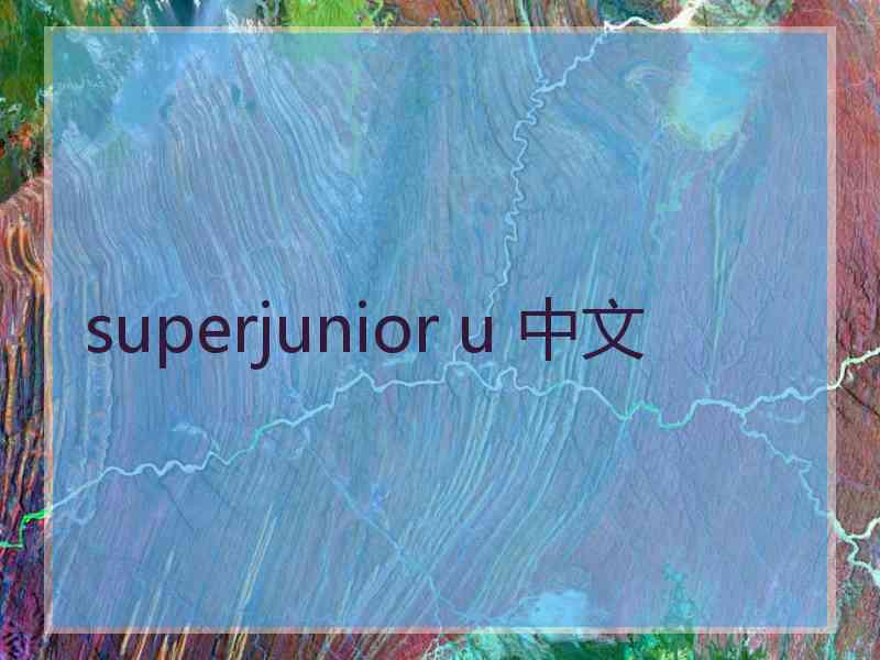 superjunior u 中文