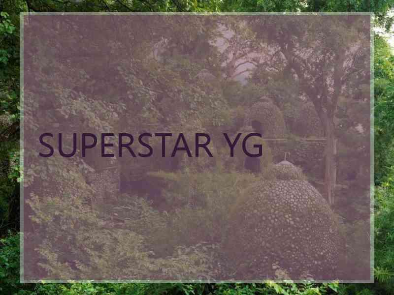 SUPERSTAR YG