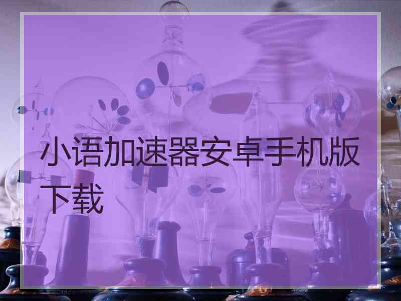 小语加速器安卓手机版下载