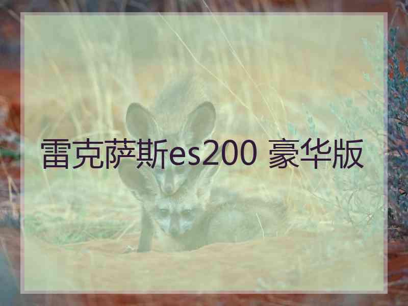 雷克萨斯es200 豪华版