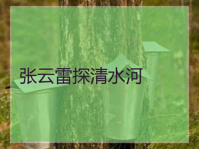 张云雷探清水河