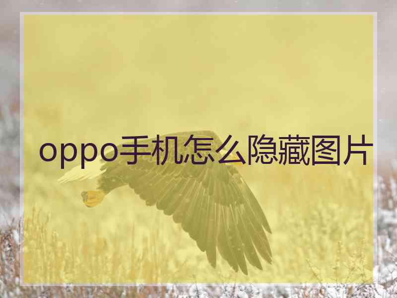 oppo手机怎么隐藏图片