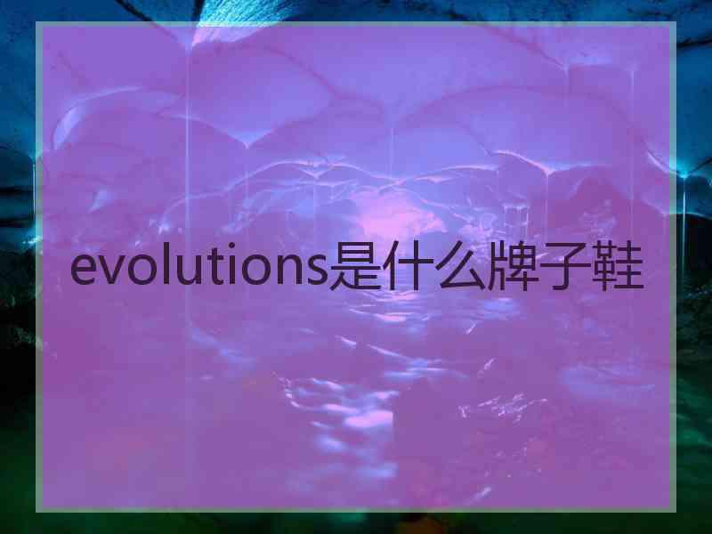 evolutions是什么牌子鞋