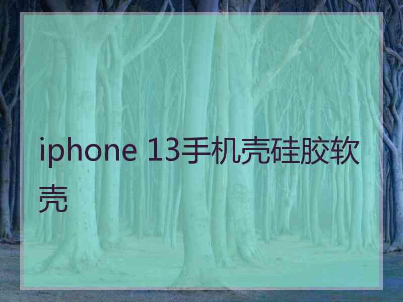 iphone 13手机壳硅胶软壳