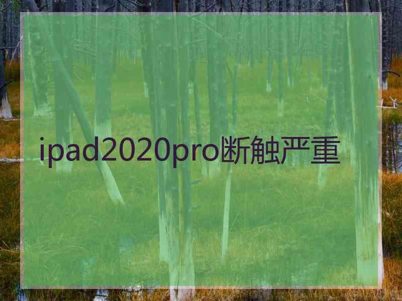 ipad2020pro断触严重