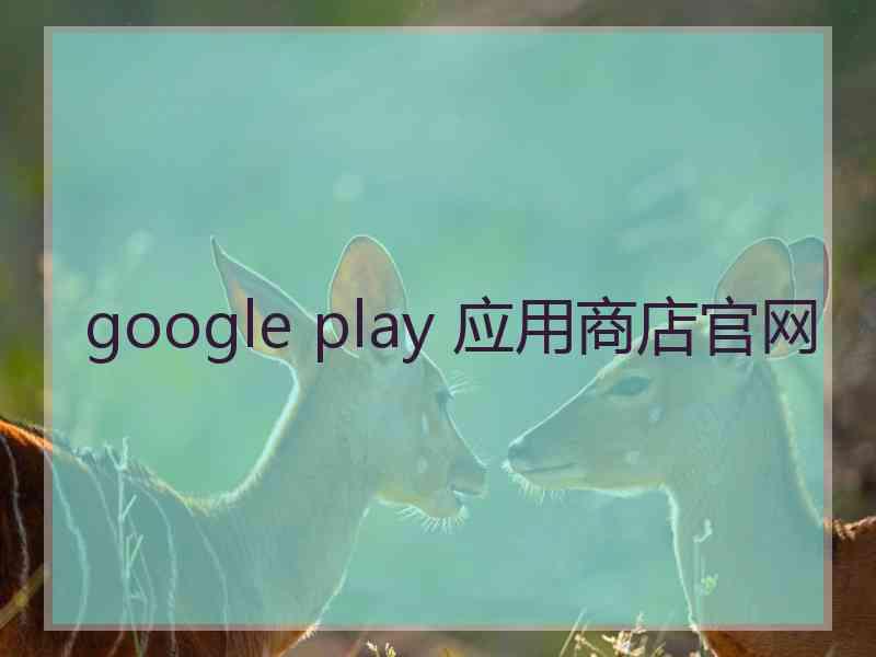 google play 应用商店官网