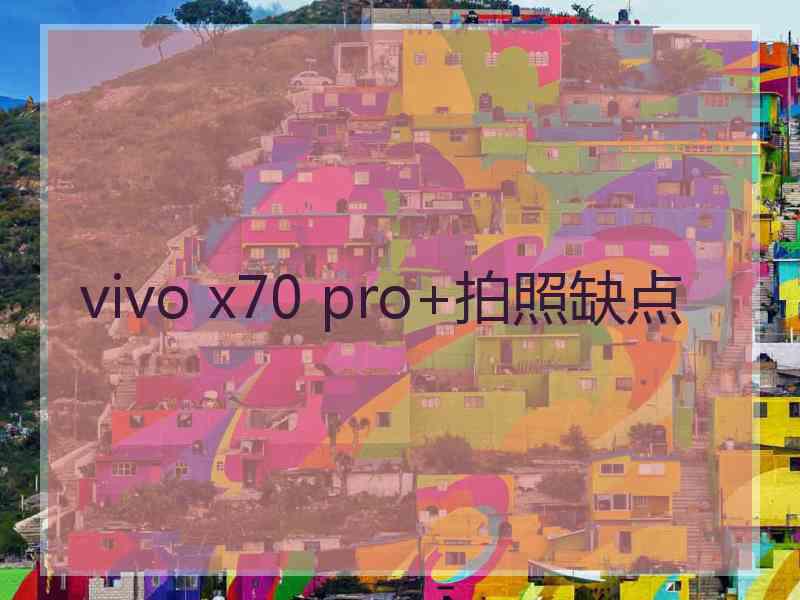 vivo x70 pro+拍照缺点