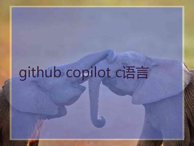 github copilot c语言